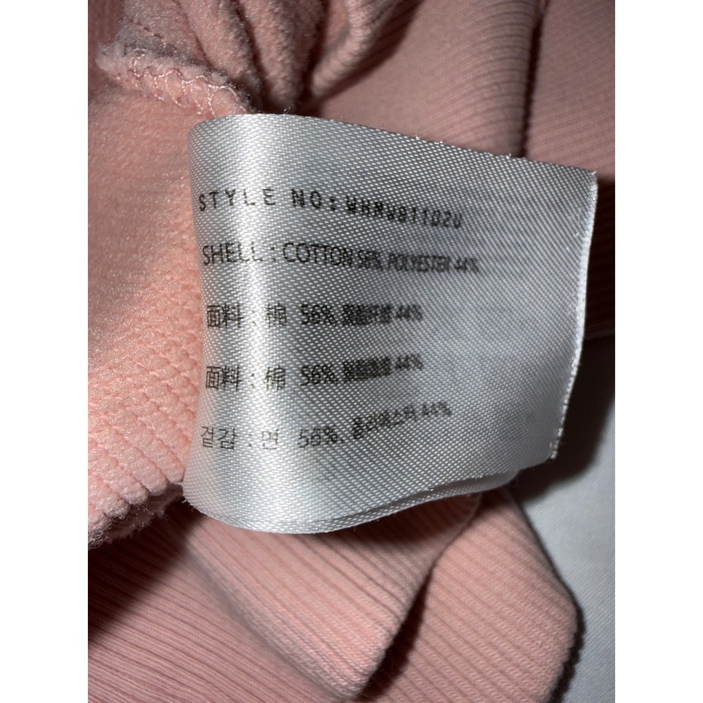 WHO.A.U California Spirit 1849 Pink Crewneck Sweatshirt Embroidered Bear Large - Picture 6 of 7
